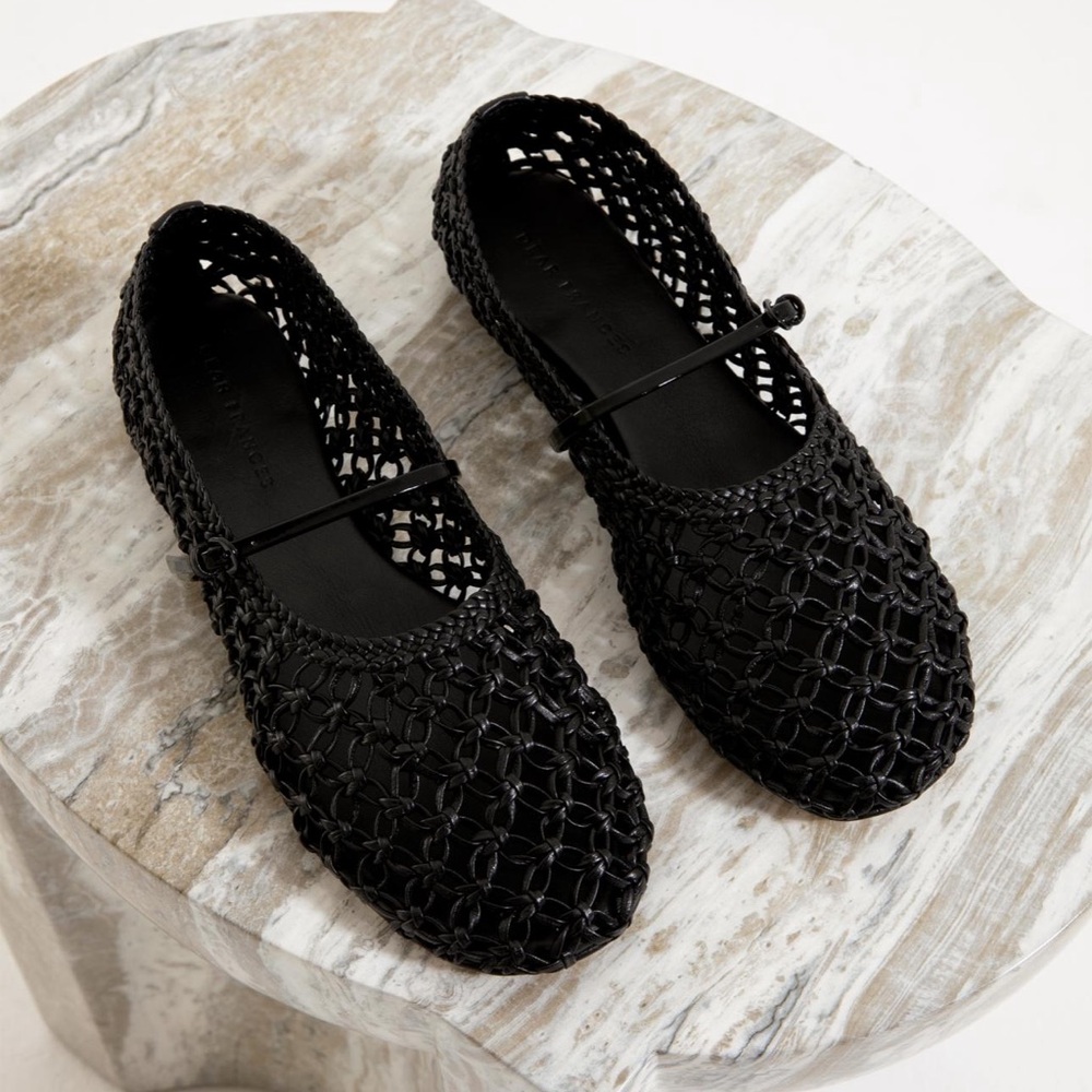 Dear Frances Balla Woven Leather Flats